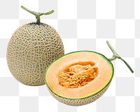 Fresh melon png, transparent background
