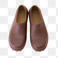 Brown shoes png, isolated object, transparent background