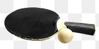 Png table tennis paddle, isolated image, transparent background