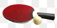 Png table tennis paddle, isolated image, transparent background