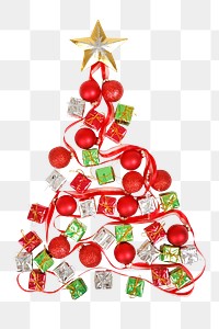 Png Christmas tree ornament, isolated image, transparent background