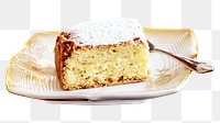 Bakery apple cake png, transparent background