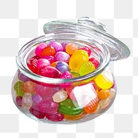 Candy jar png sweets shop, transparent background