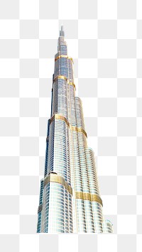 Burj Khalifa png building architecture, isolated image, transparent background. Dubai, United Arab Emirates, 5 JUNE 2023