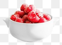 Cherry snack png, transparent background