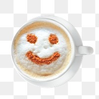 Coffee art png, transparent background
