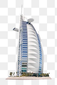 Png Burj Al Arab, transparent background. Dubai, United Arab Emirates, 5 JUNE 2023