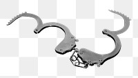 Png handcuffs, isolated object, transparent background