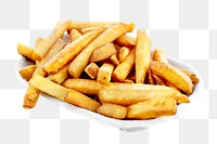 Potato French fries png, transparent background
