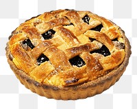 Blueberry pie png bakery shop, transparent background