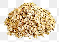 Organic oat grain png, transparent background