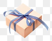 Png gift box, isolated object, transparent background