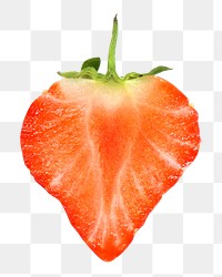 Sweet juicy strawberry png, transparent background