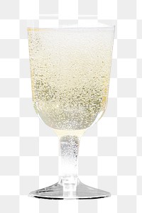 Cocktail png collage element, transparent background