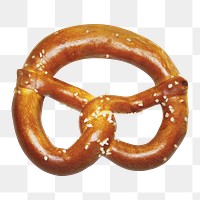 Homemade recipe pretzel  png, transparent background