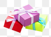 Gift box png, isolated object, transparent background