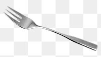 Png metal fork, isolated object, transparent background