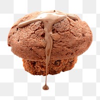 Muffin png collage element on transparent background