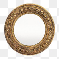 Gold vintage frame png element, transparent background. Remixed by rawpixel.