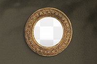 Gold picture frame png mockup, transparent design. Remixed by rawpixel.