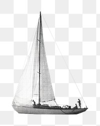 Sailboat png, vehicle image, transparent background. Remixed by rawpixel.