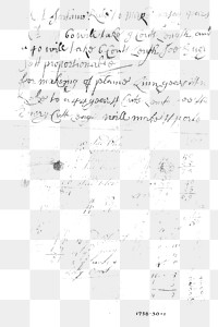 Vintage cursive png writings from Weaver's thesis book, transparent background. Remixed by rawpixel.