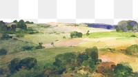 PNG The Maryland Fields border, vintage landscape by William Henry Holmes, transparent background. Remixed by rawpixel.