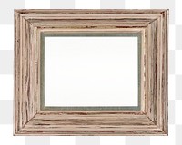 Vintage wooden frame png element, transparent background. Remixed by rawpixel.