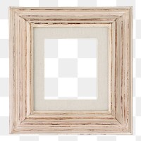 Wooden picture frame png mockup, transparent design. Remixed by rawpixel.