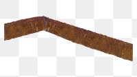 Oil painted brown stick png, transparent background. Remixed by rawpixel.