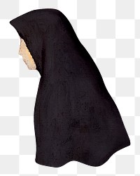 Vintage nun png illustration by Zolo Palugyay, transparent background. Remixed by rawpixel.