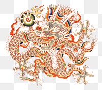 PNG Dragon medallion illustration transparent background. Remixed by rawpixel.