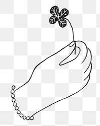 Hand holding leaf PNG transparent background. Remixed by rawpixel.