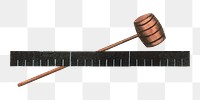 Vintage hammer png illustration on transparent background. Remixed by rawpixel.