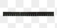 Ruler png, mathematical tool illustration, transparent background. Remixed by rawpixel.