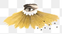 Observing eye png, Master's carpet illustration on transparent background. Remixed by rawpixel.