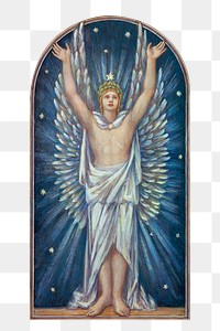 Male angel png, vintage religious illustration on transparent background. Remixed by rawpixel.