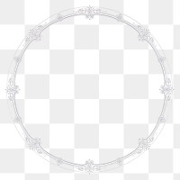 Gray ornate frame png, transparent background. Remixed by rawpixel.