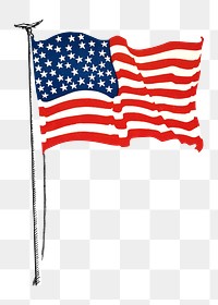 US flag png, transparent background. Remixed by rawpixel. 