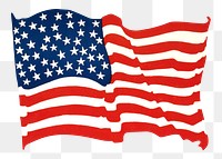 US flag png, transparent background. Remixed by rawpixel. 