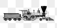 Vintage train png transportation, transparent background. Remixed by rawpixel. 