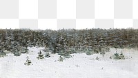 Winter landscape png border, transparent background. Remixed by rawpixel. 