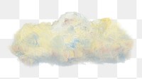 Vintage cloud png oil painting, transparent background. Remixed by rawpixel. 