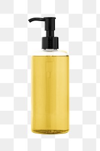 Pump bottle png cleansing solution, transparent background