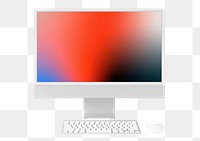 Computer monitor screen mockup template