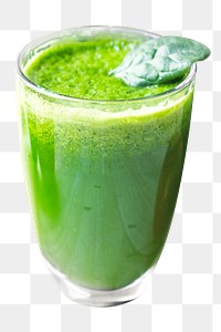 Green smoothie png photo, transparent background