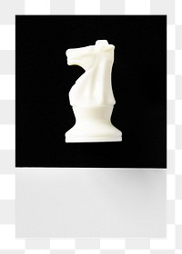 Png chess piece card, isolated object, transparent background