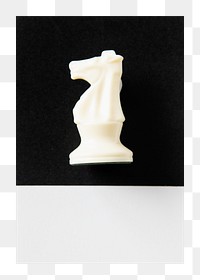 Png chess piece card, isolated object, transparent background