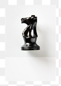 Png chess piece card, isolated object, transparent background