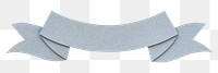 PNG Gray ribbon banner  sticker transparent background